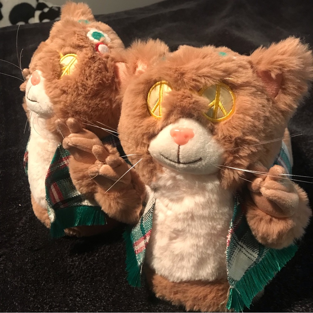 🎁 American Eagle slippers hippie cats - Picture 3 of 12